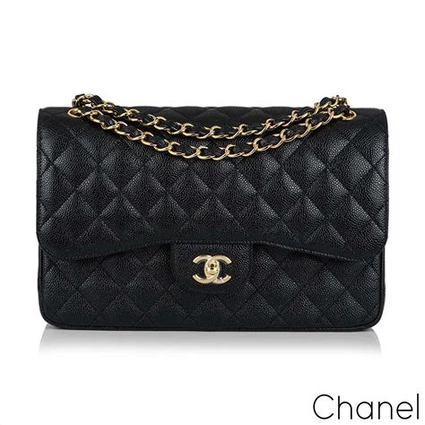 chanel black caviar handbag|Flap Bags .